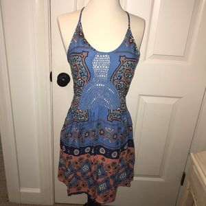 Blue patterned summery dress